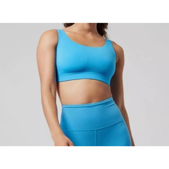 LOT OF 2 NWT Athleta Exhale Bra 3X D-DD-Santorini Blue AND Opaque Lilac $98 - Picture 2 of 10